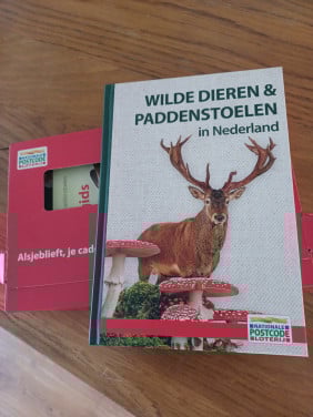 Boek wilde dieren en paddestoelen