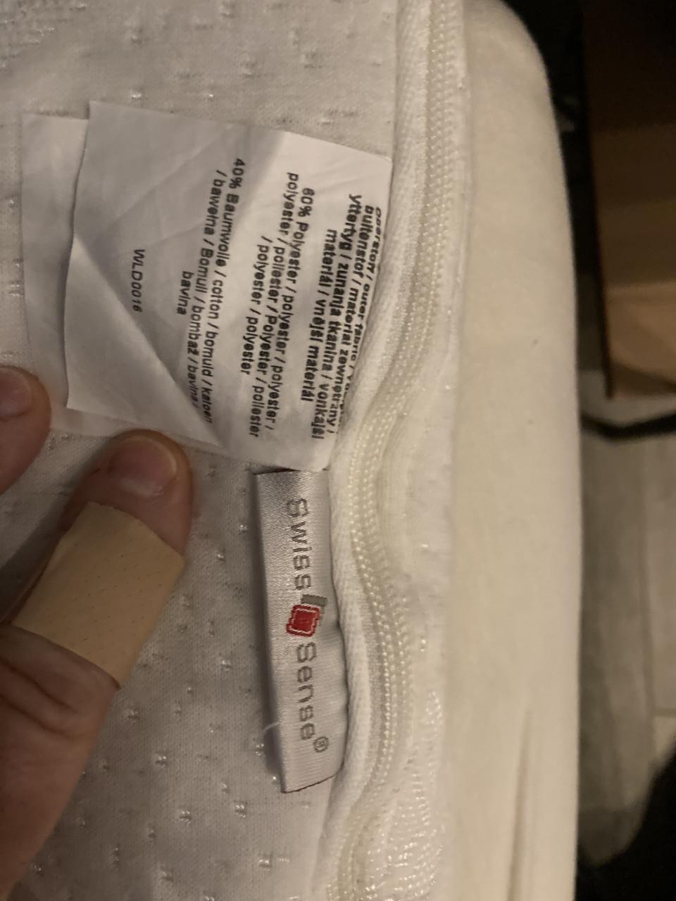 Swiss sence topper 1.80 bij 210 wasbaar!