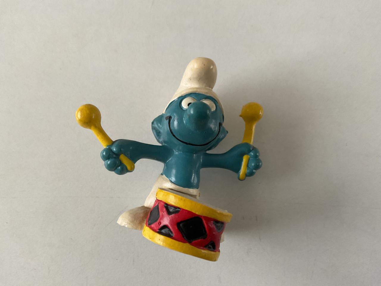 Verschillende Smurfen.    Schleich/Peyo.   Materiaal: rubber. Hoogte: 5 cm.