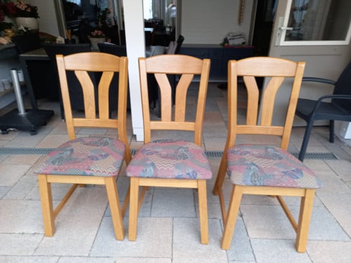Eetkamerstoelen eiken 6 stuks