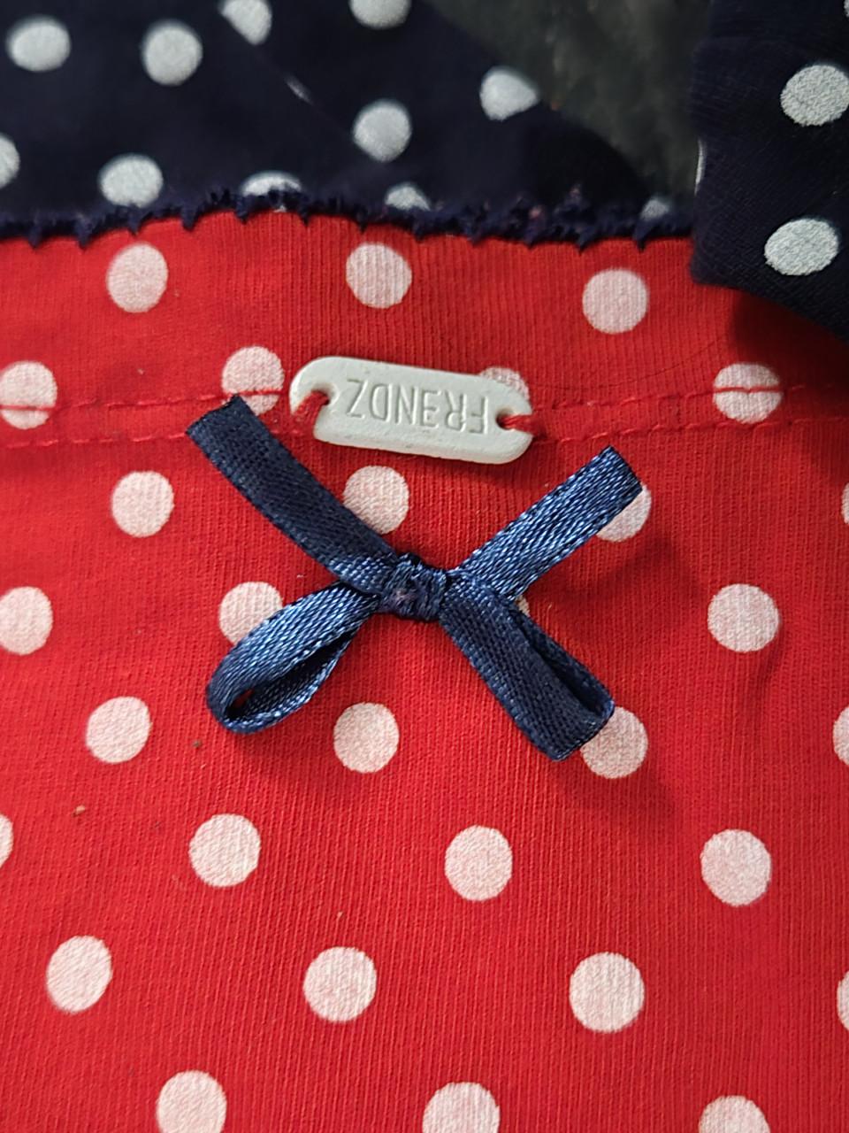 2 leggings Blauw en rood maat 122 Frendz