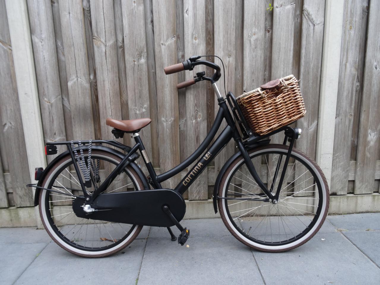 🚲 Cortina U4 Transportfiets – 24 inch – 3 versnellingen – nieuw model 🖤