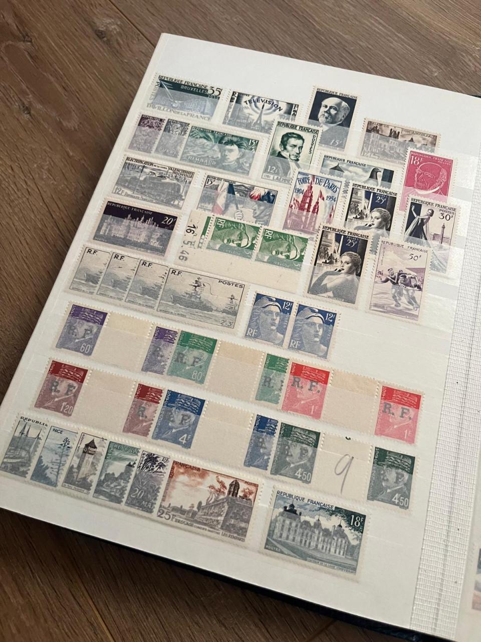 Collectie (postfris) Frankrijk in klein album