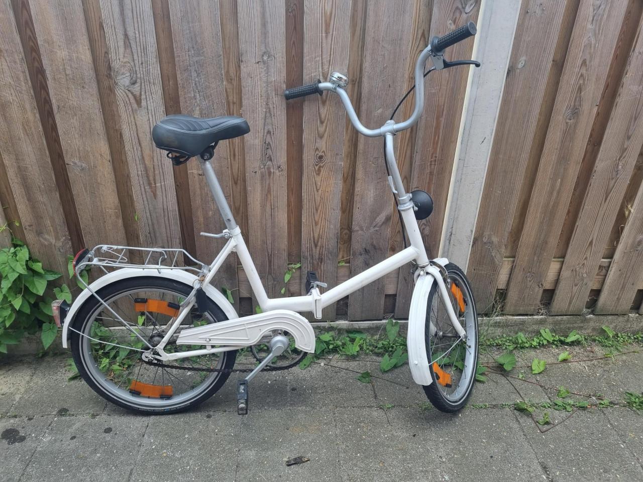 Vouwfiets 20 inch wit