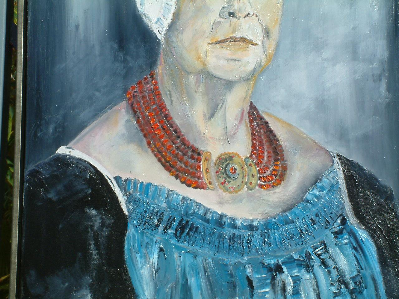 Nog wat voor Veere  ,geld speeld geen rol zeggen ze  40 x 50  cm olie verf