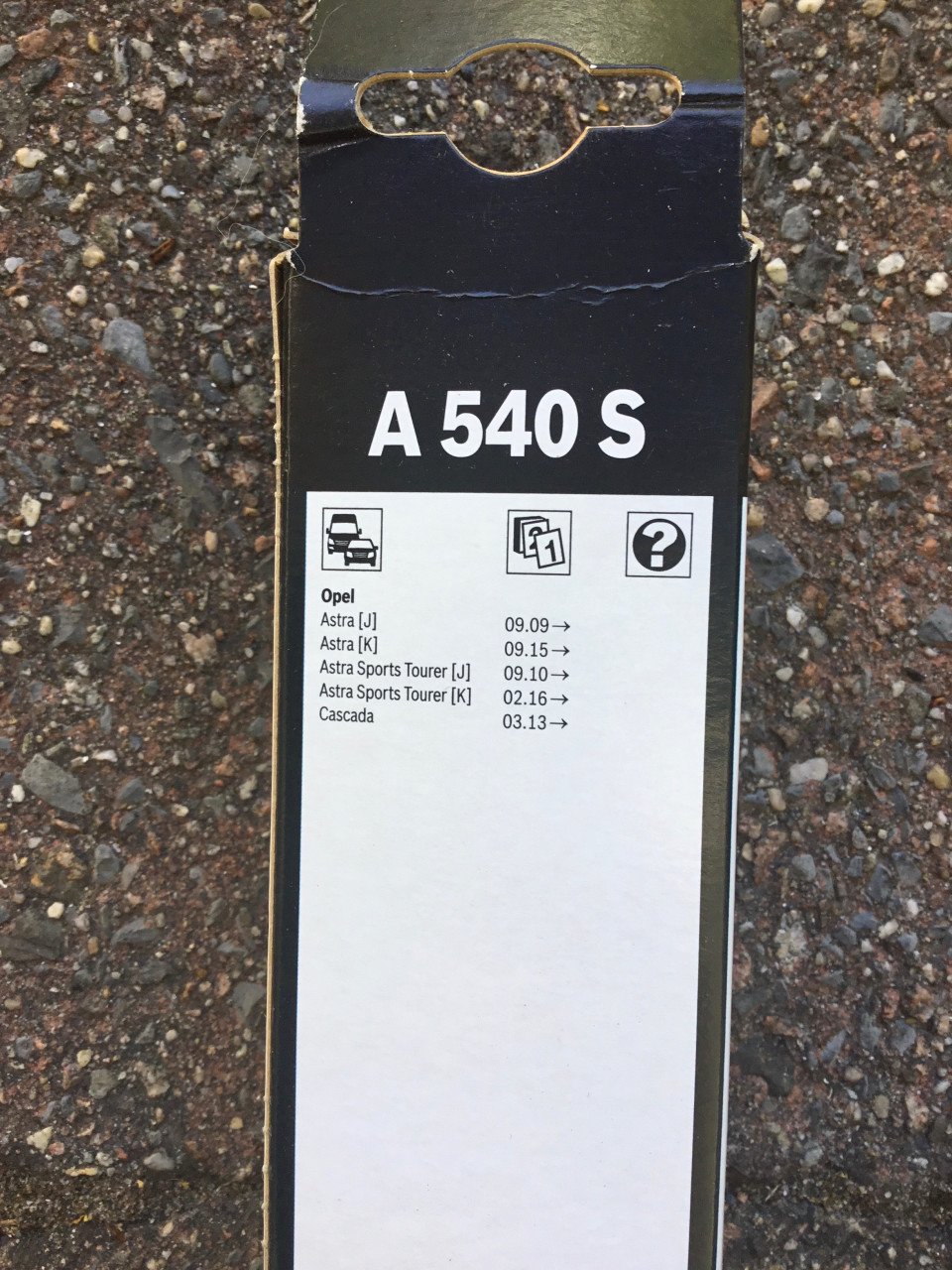 Bosch ruitenwissers 2x, Opel Astra nieuw in doos