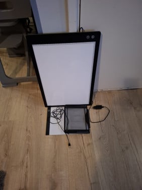 Twee lichtpads en en steun  diamond painting