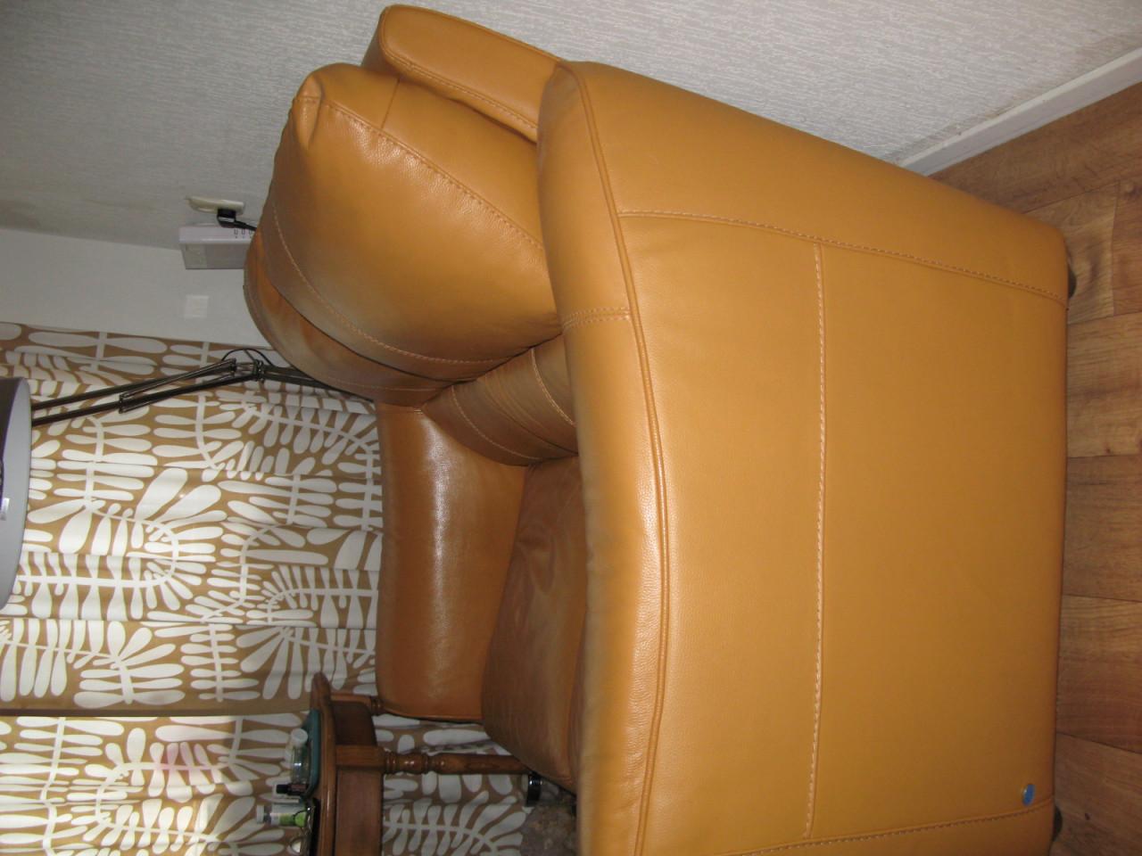 Leder bank 2-zitter