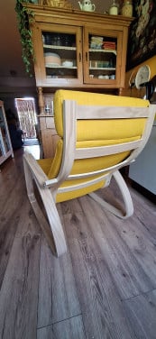 Ikea poang stoel geel
