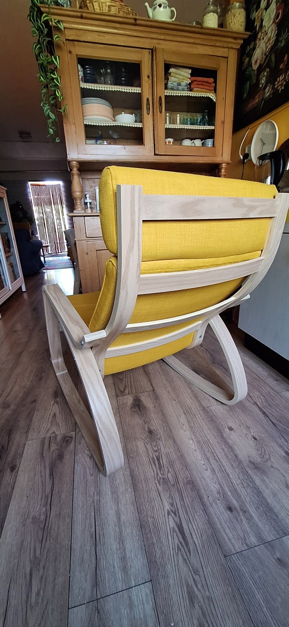 Ikea poang stoel geel