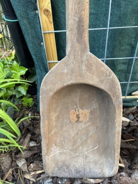 Houten schep oud