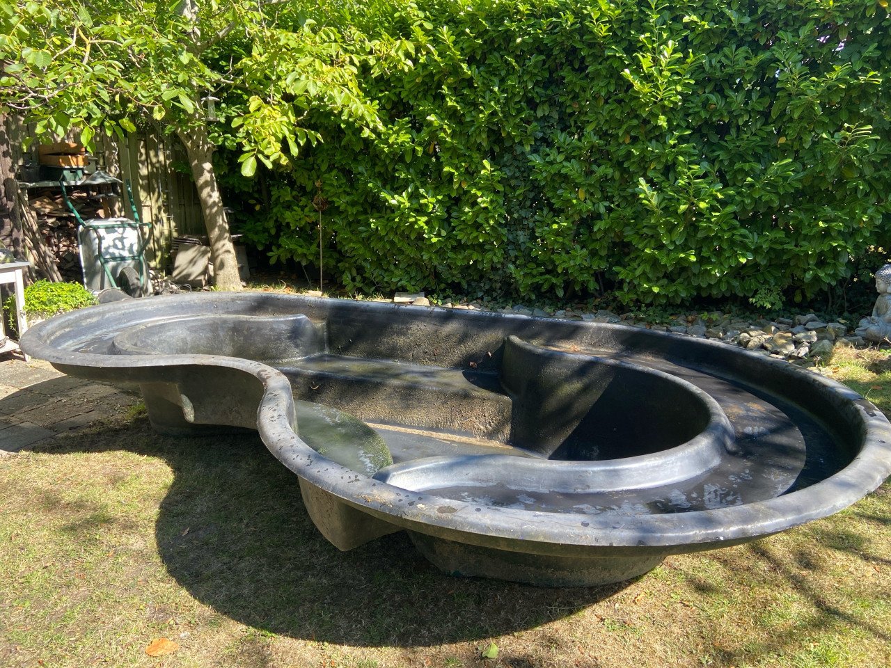 Grote vijver, vijverbak groot