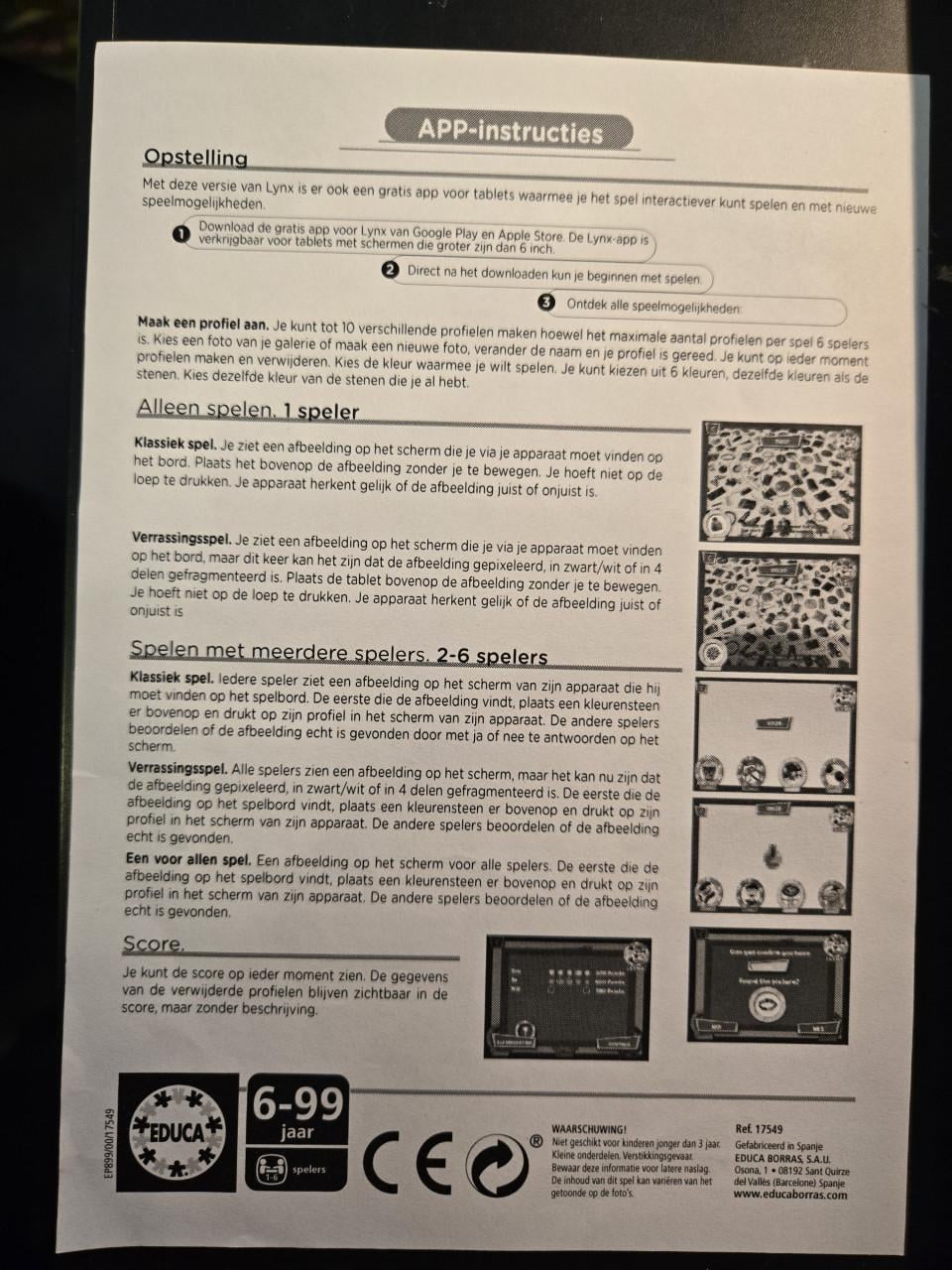 Educa Lynx bordspel, Zgan 6+ jaar