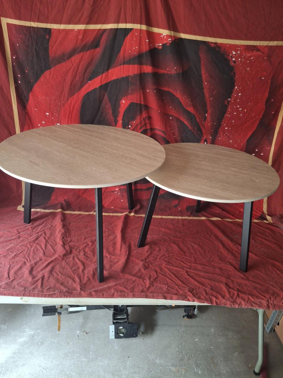 Nieuwe Salontafels 2 delig. Natuursteen.