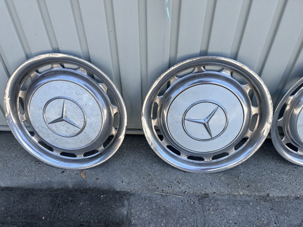 Wieldoppen Mercedes metaal