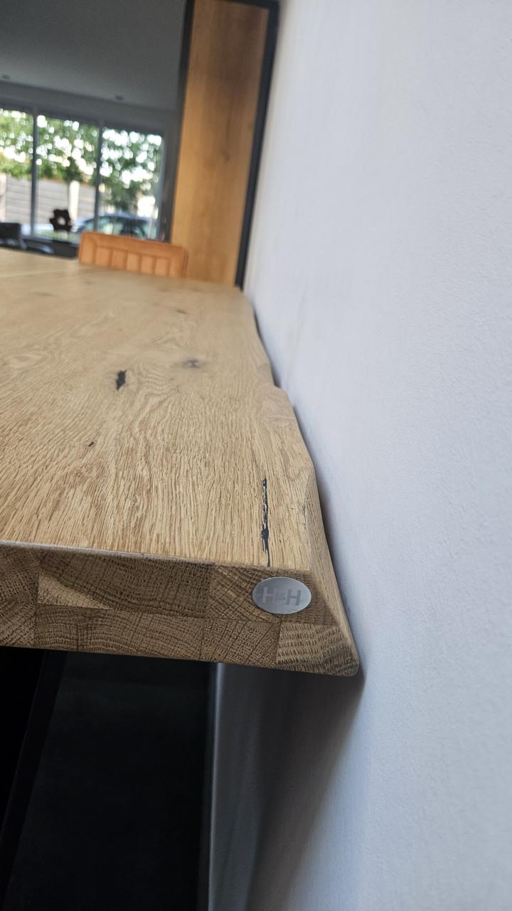 Eetkamertafel en stoelen Henders en Hazel Metalox 230 x 100 cm