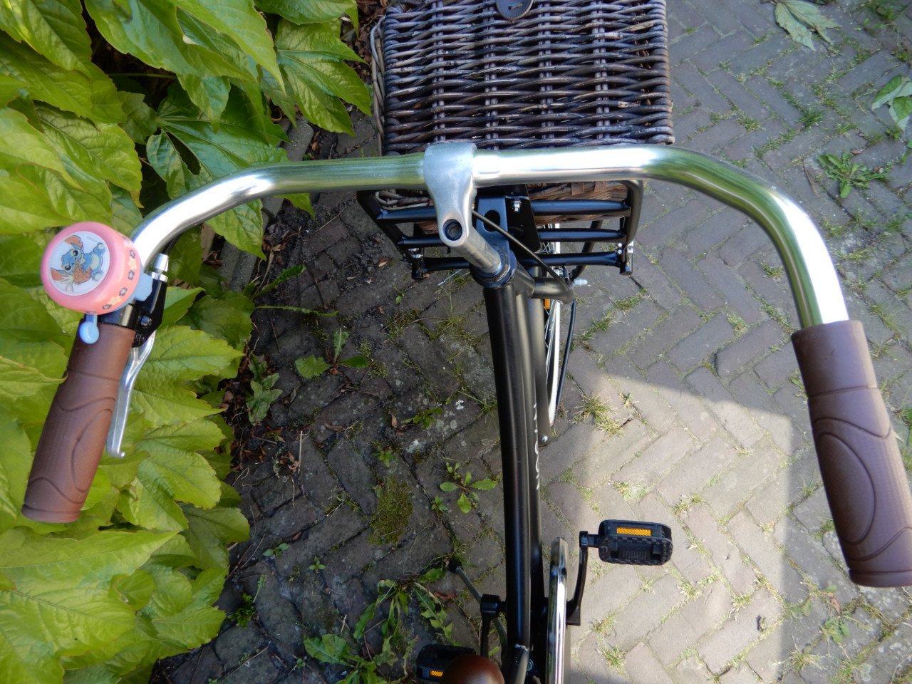 Nogan Vintage Transportfiets 22 inch Meisjes Mat Zwart fiets