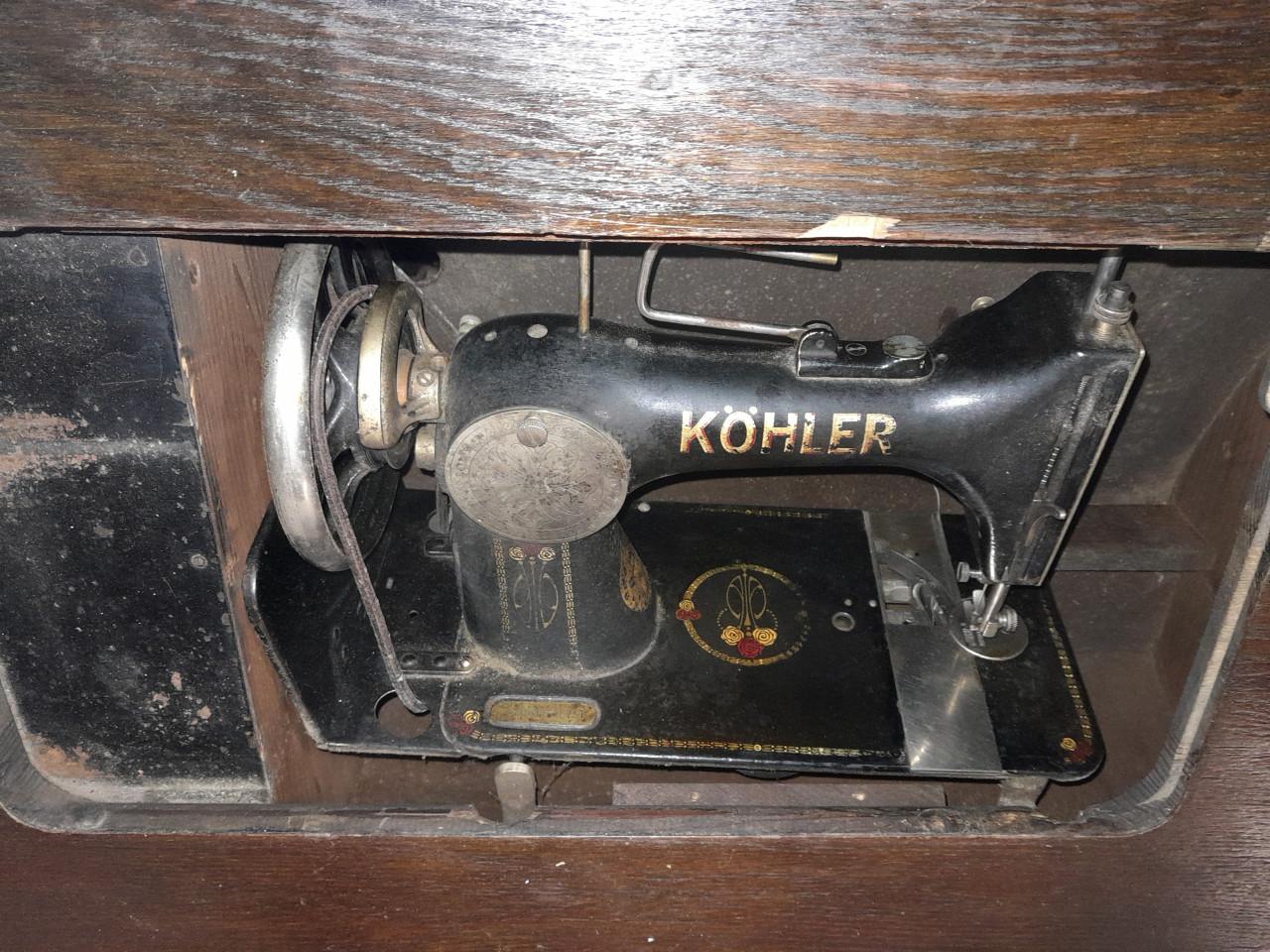 Ouderwetse  trapnaaimachine