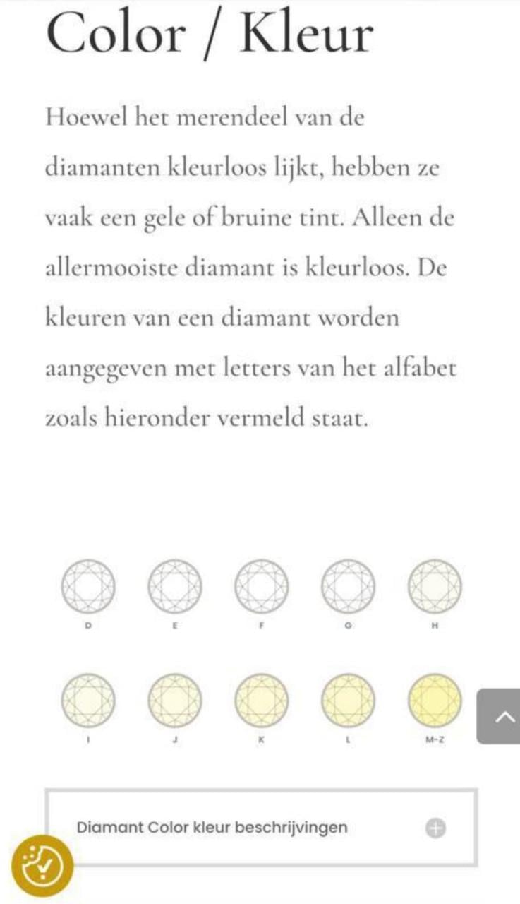 18 karaat wit gouden oorbellen met diamant