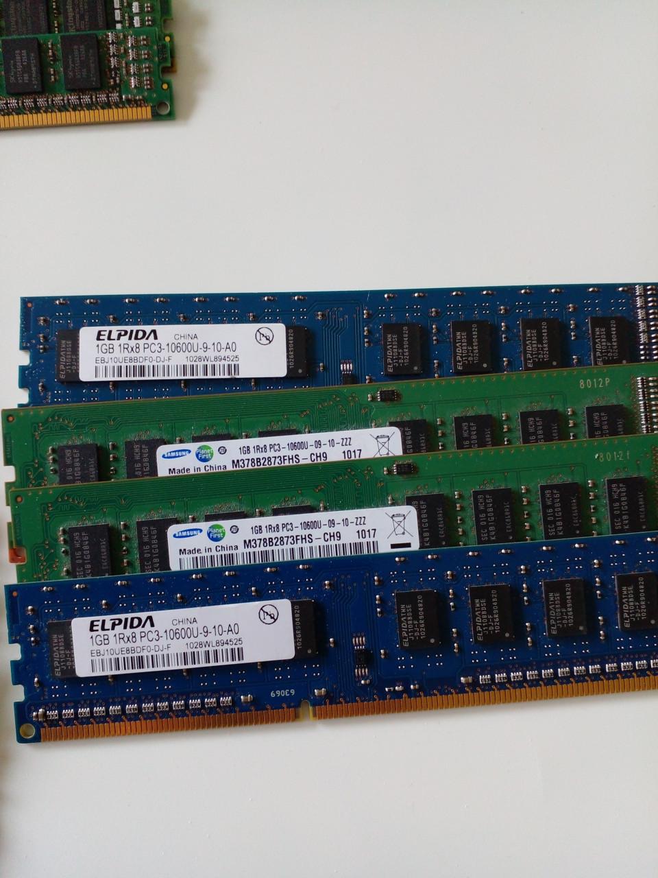 OPRUIMING: DDR-3 voor desktop pc 4gb / 2gb / 1gb en low profile