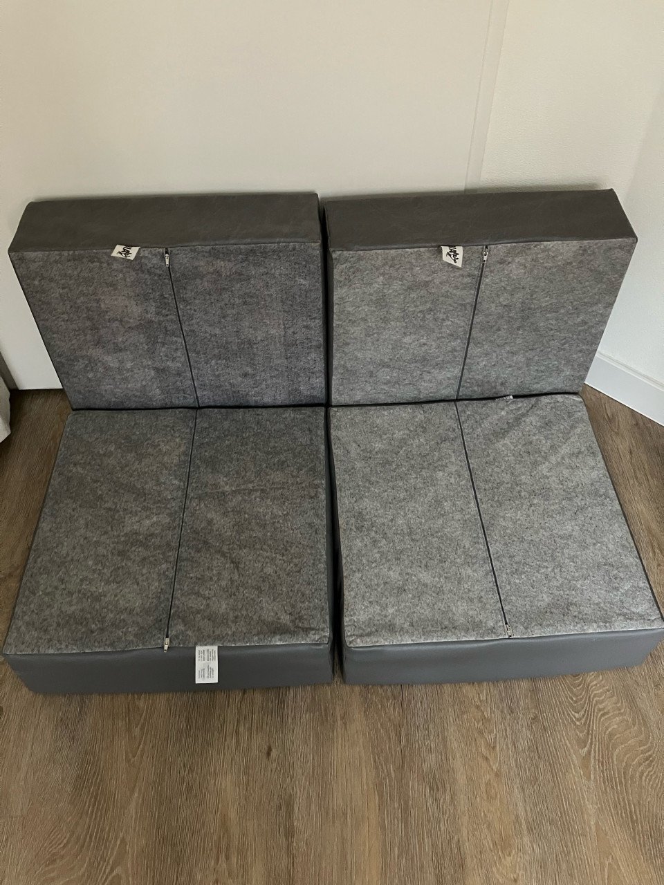 Bia Bed hondenmand-kattenmand mand grijs 45x45x12 -4 stuks