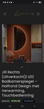 Moderne spiegel met ledverlichting