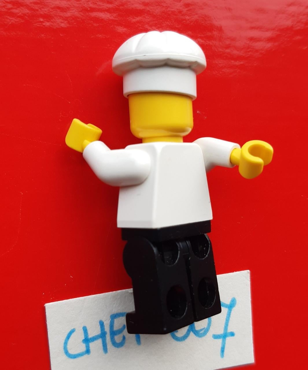 LEGO minifiguur: Dr. Charles Lightning met rugzak Of  kok, bakker, chef