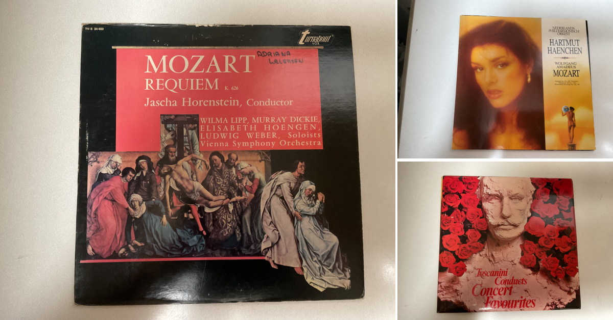 Verschillende LP's. Mozart, Mario Lanza, Thys van Leer etc.