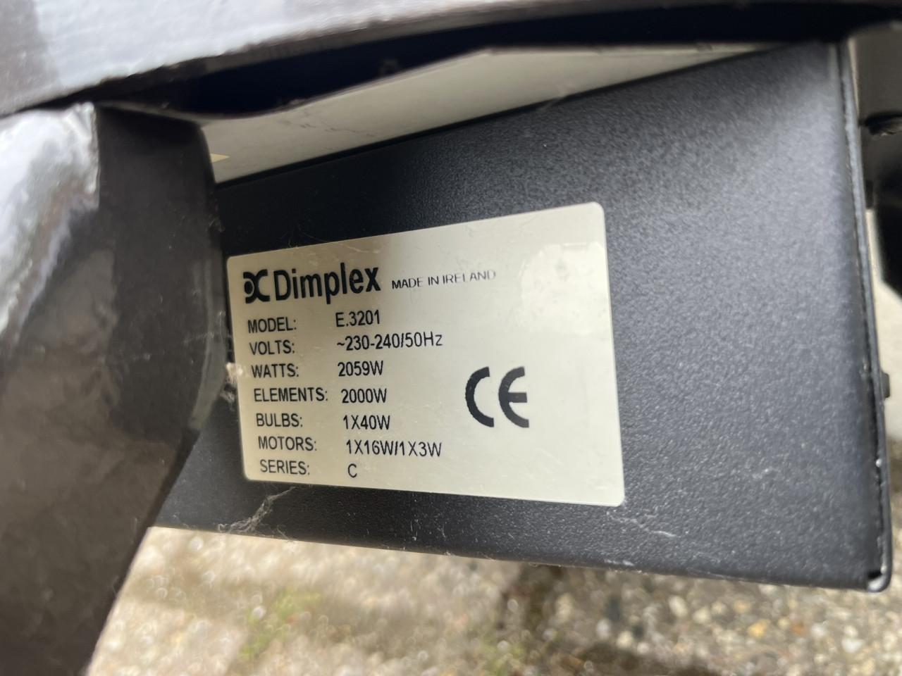 Electische Kacheltje Dimplex model antiek kolenkachel