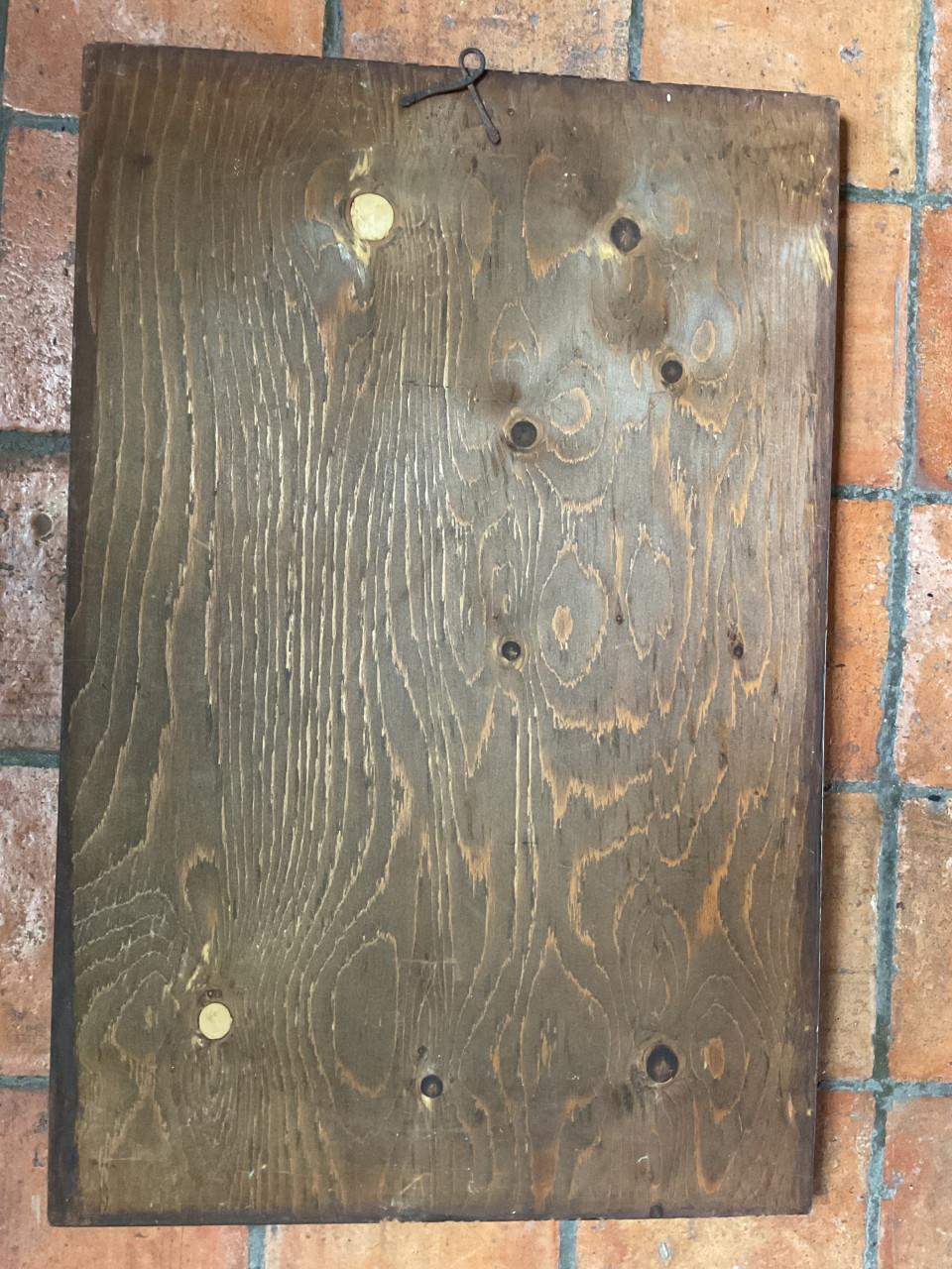 Schilderij op houten paneel