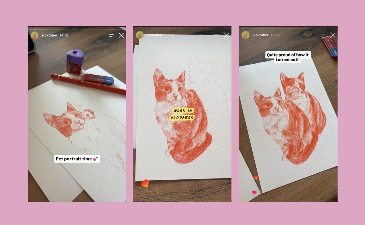 Huisdierportretten | op maat gemaakt portret voor hond, kat, of knaagdier