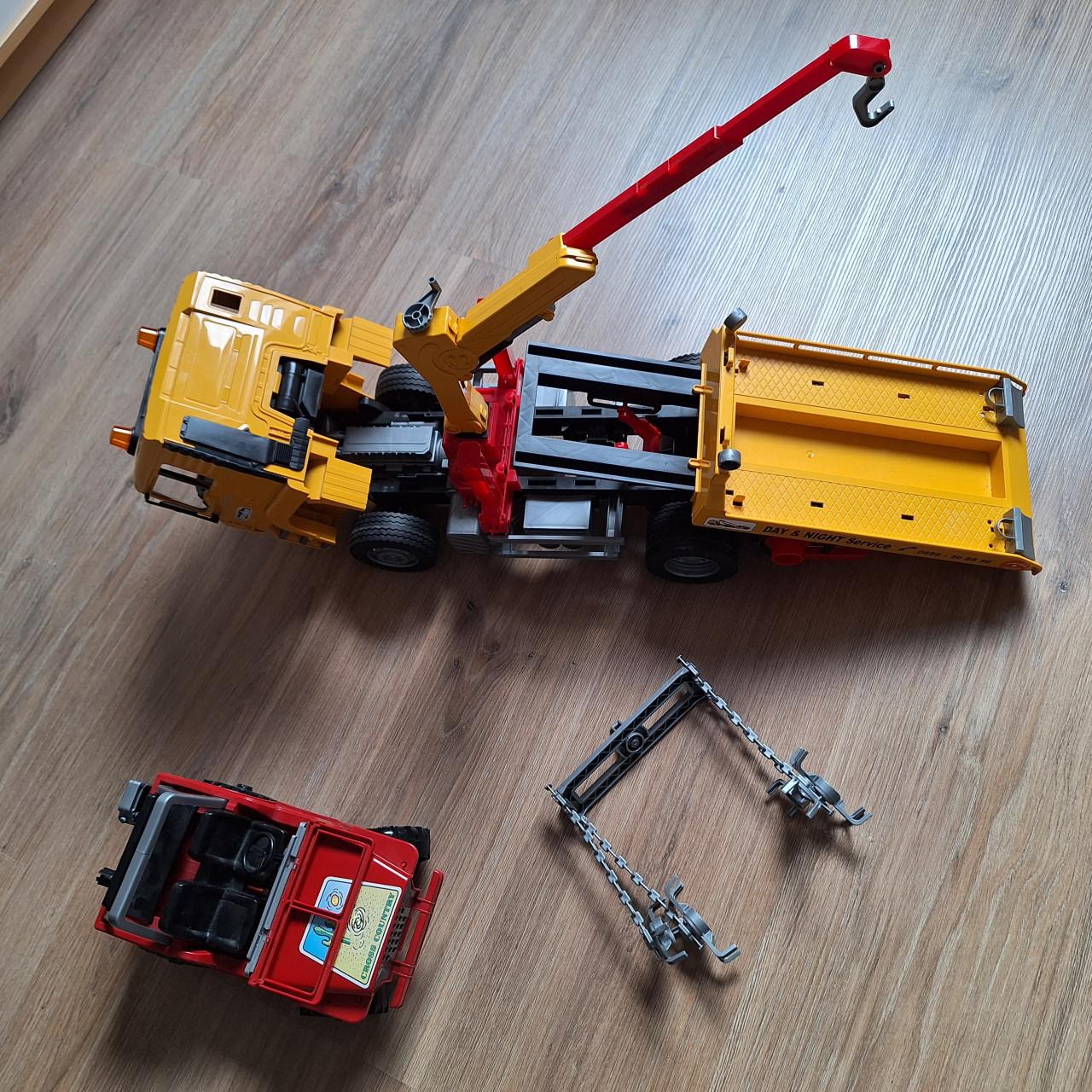 Bruder MAN TGA takelwagen met Jeep