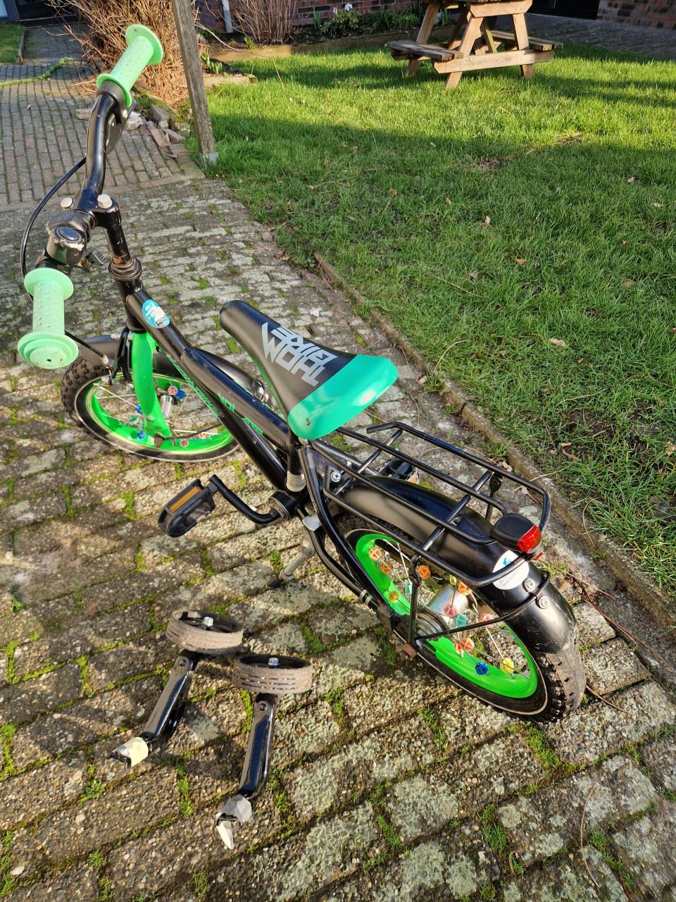 14 inch kinderfiets met zijwieltjes