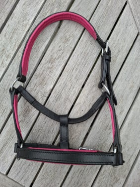 NIEUW: Leren halster voor minipaardje