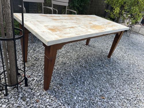 Tafel, hout met whitewash blad