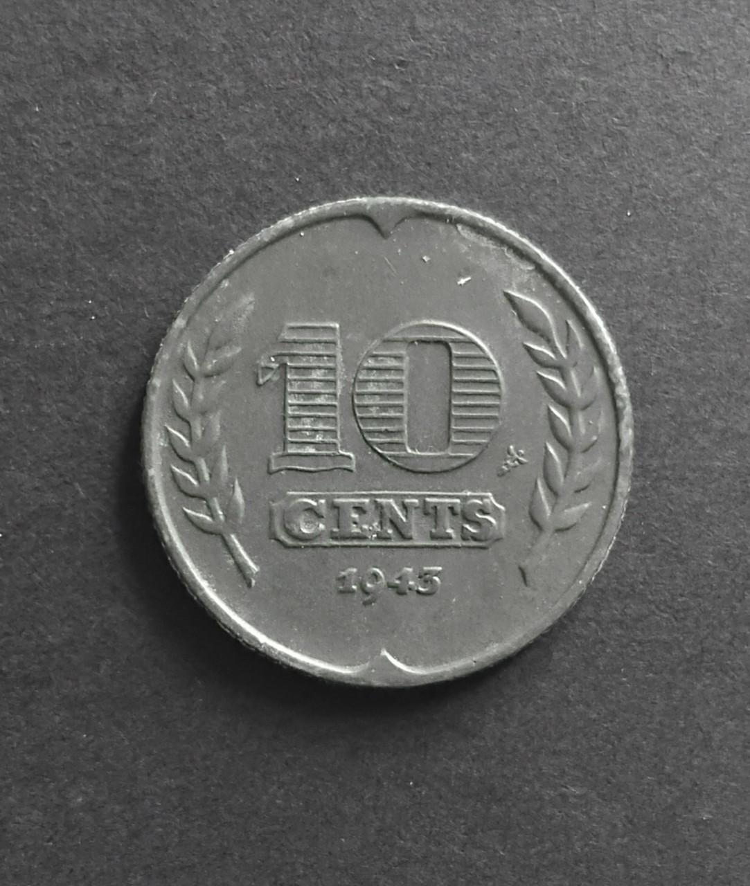 1941 1942 (2x) 1943 Zinken Dubbeltjes 4x