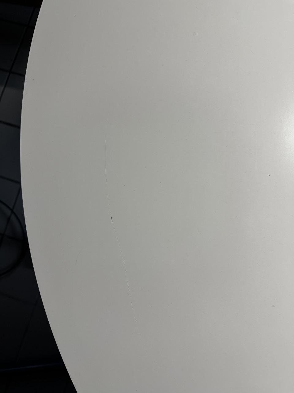 Ronde witte tafel uitschuifbaar