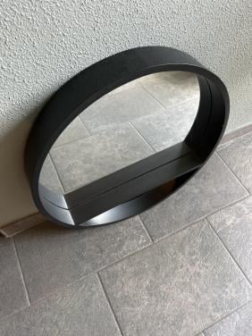 Ronde spiegel zwart