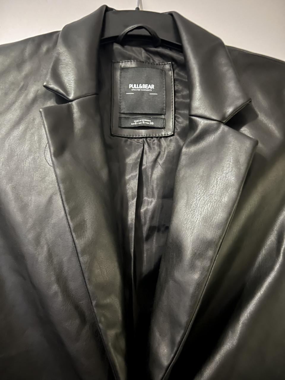 Imitatie leren blazer maat 36