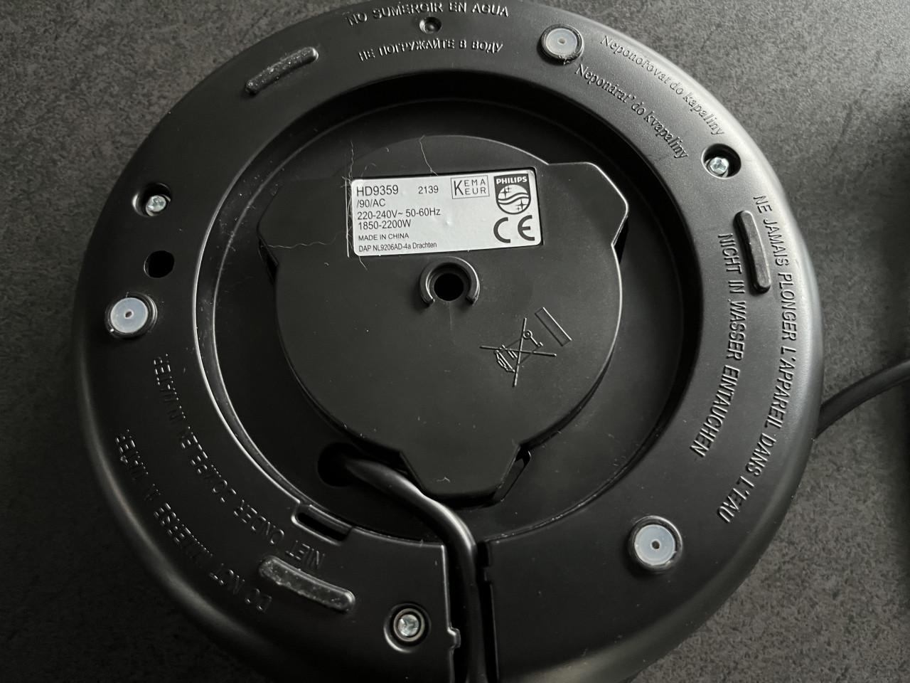 Luxe Philips waterkoker met temperatuurregeling