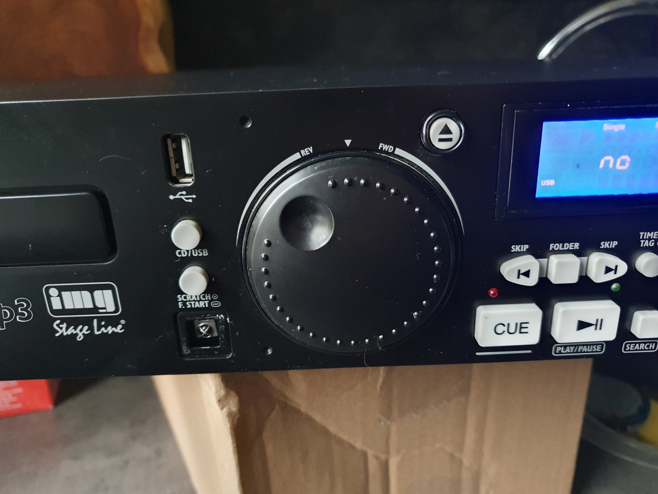 Werkende professionele STAGELINE CD-196USB speler...