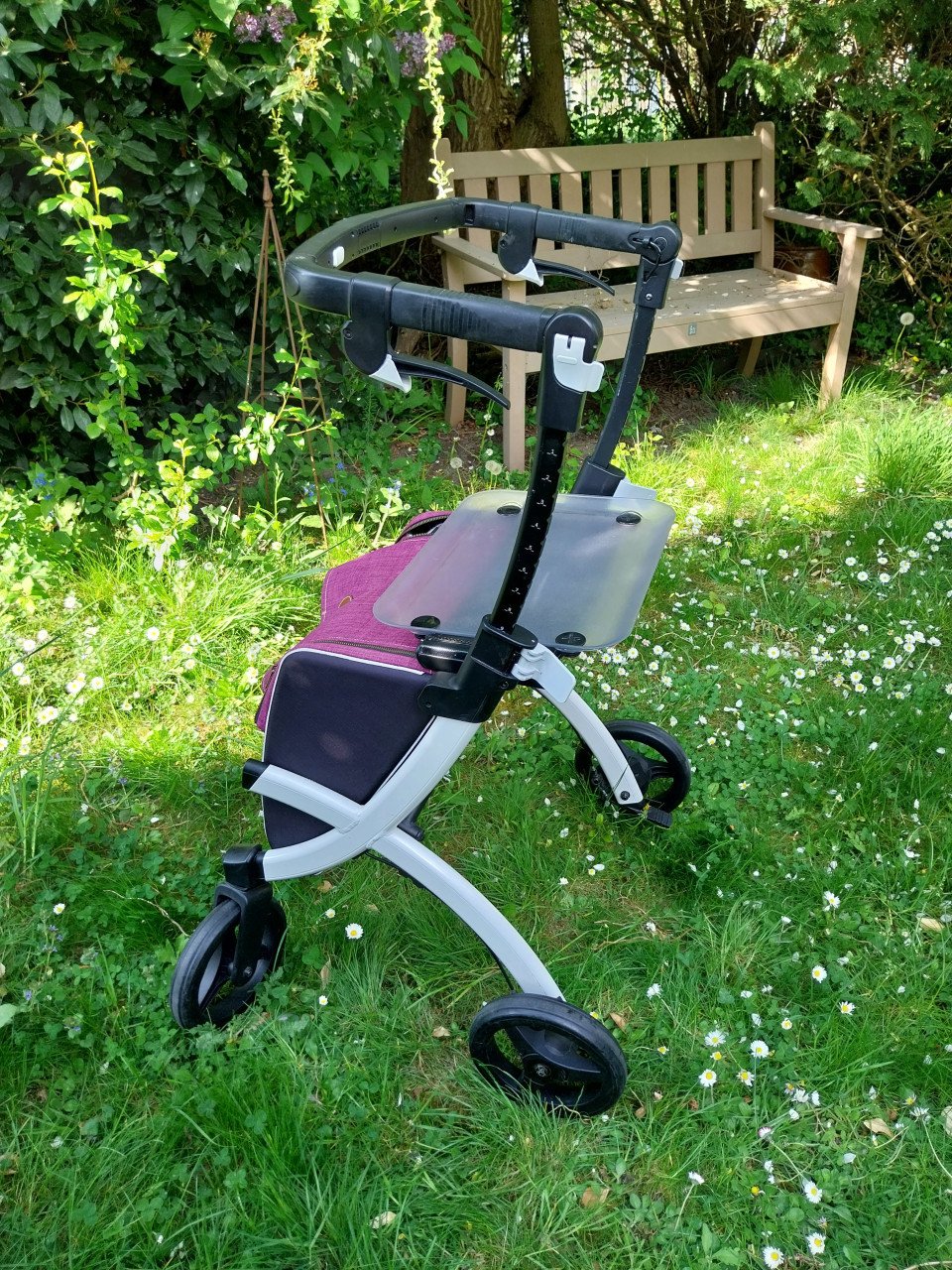 Te koop Rolls flex rollator met zeer grote tas