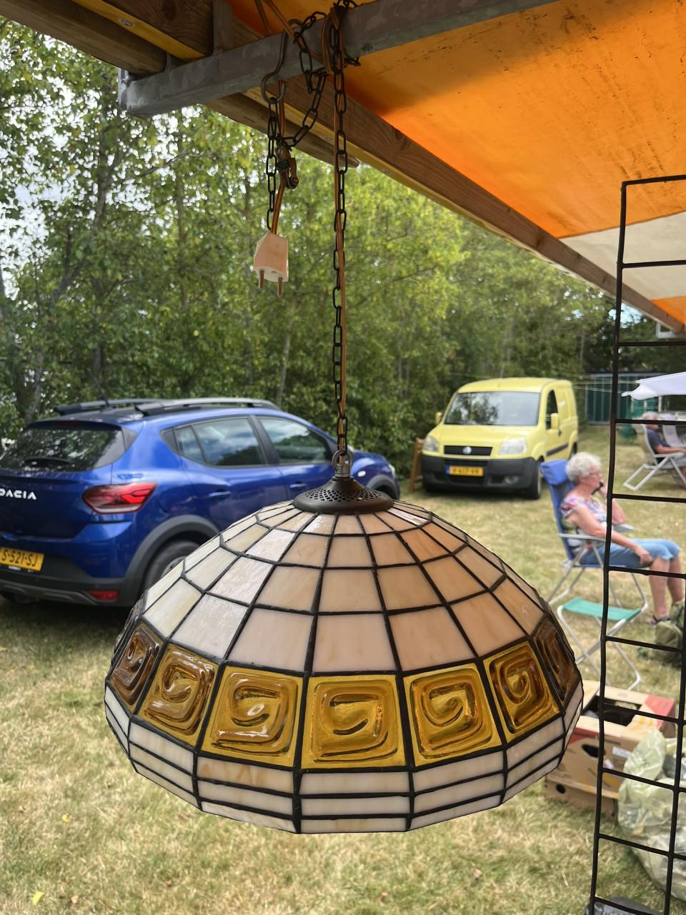 Tiffany hanglamp, glas in lood