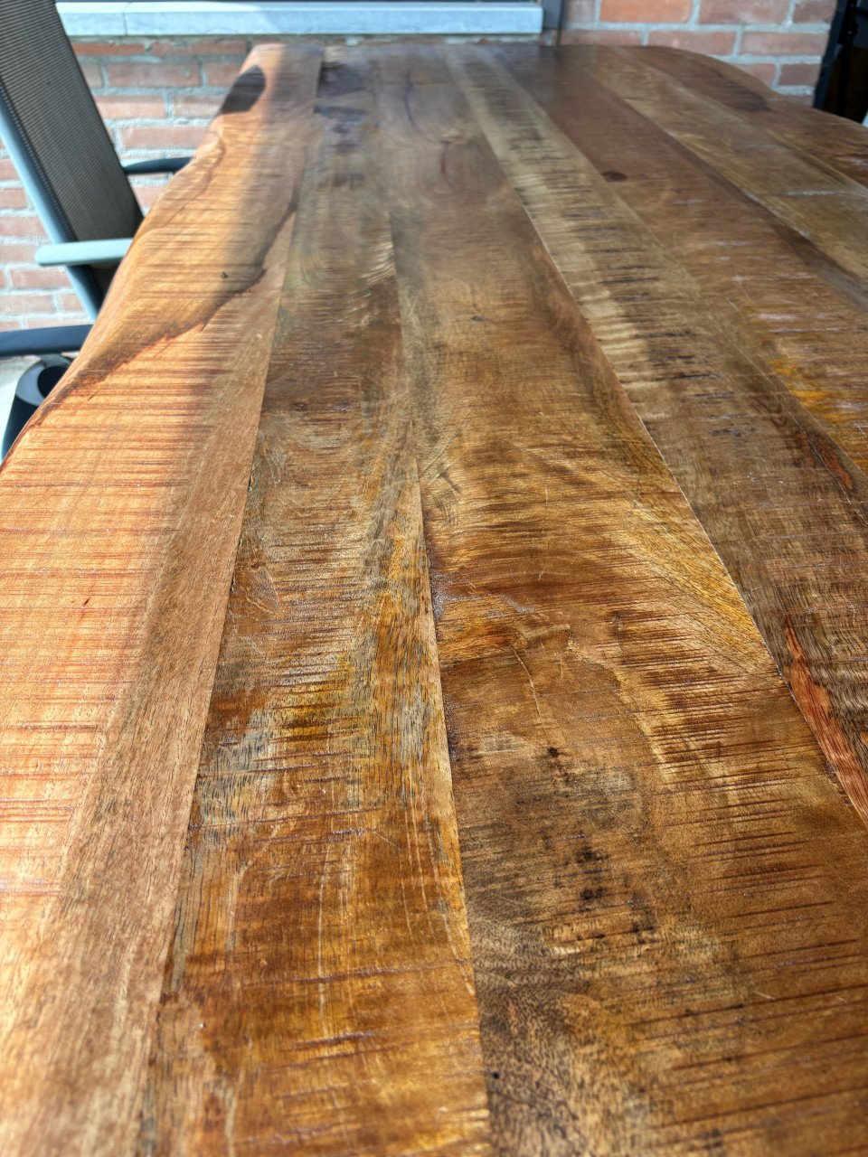 Eettafel mangohout 220x100