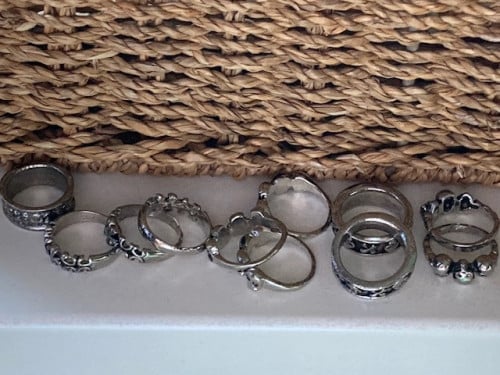 Stoere Gothic ringen en halsketting  boys/girls