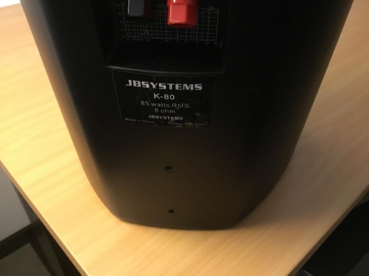 Te Koop 2 speakers JB Systems K80