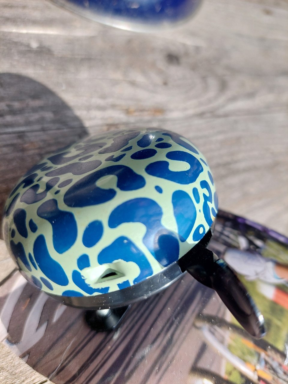 Nieuwe fietsbel blauw/mint