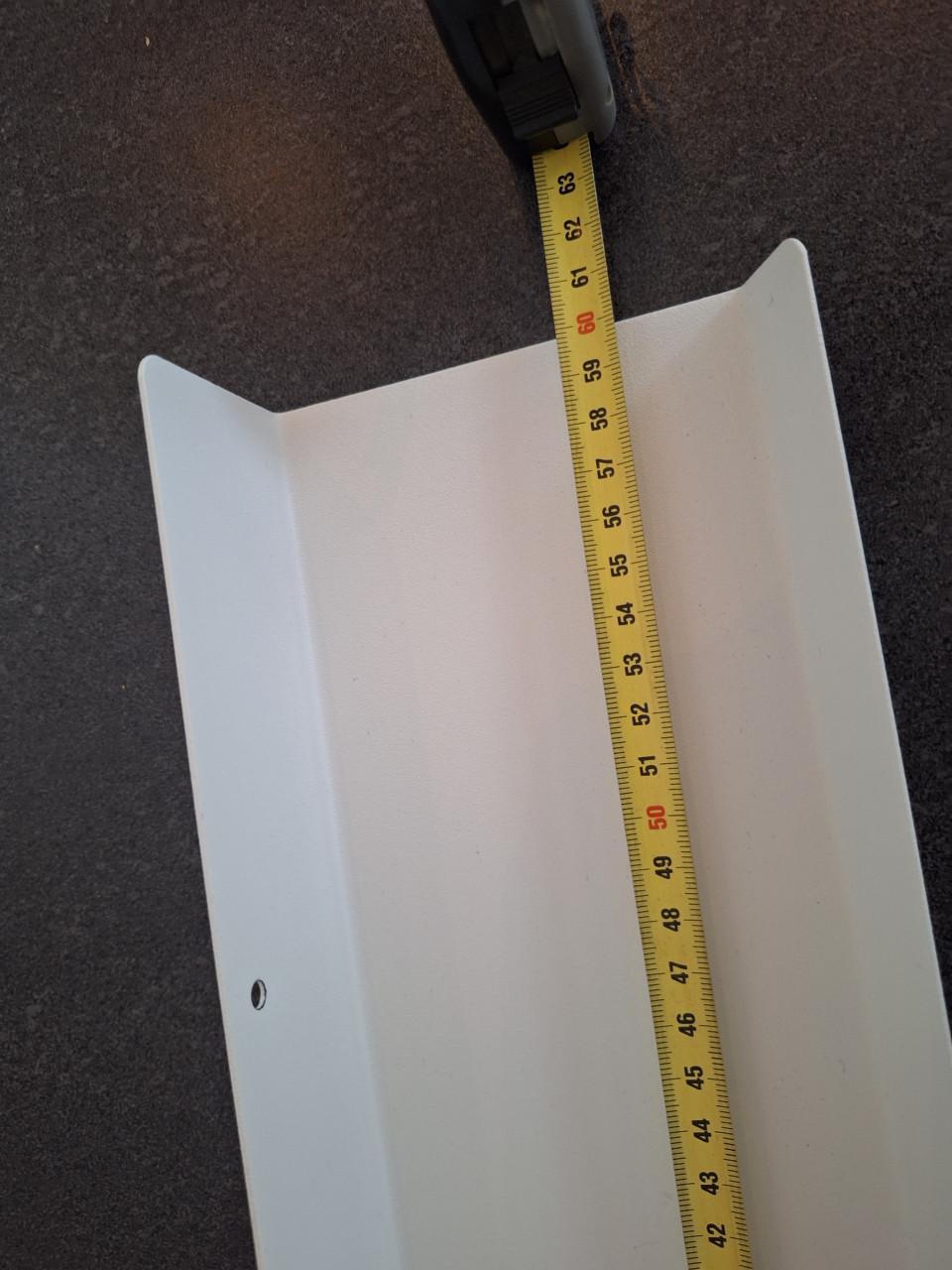 Malmback fotoplank – wit metaal