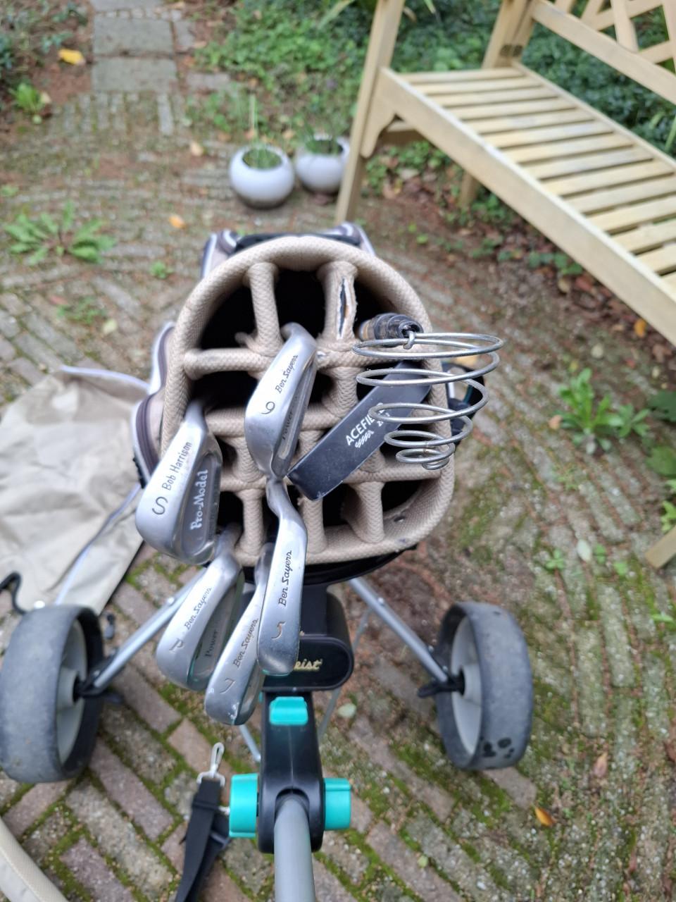 Golftas en golftrolley