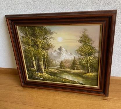 Mooi olieverfschilderij in mooie lijst